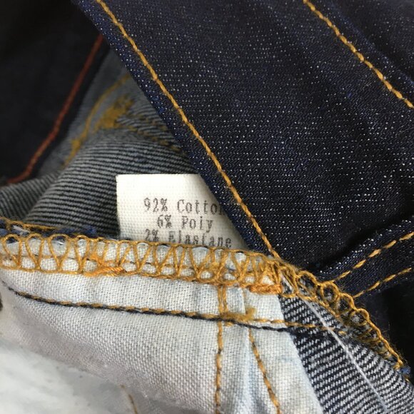 RALEIGH Hand Crafted North Carolina US Dark Wash Straight Leg 5 Pocket Jeans - Picture 4 of 16